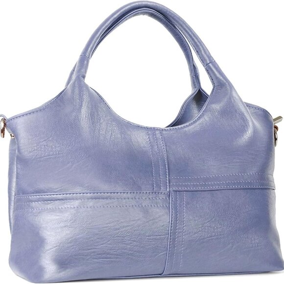 Vegan Leather Purses for Women with Detachable Satchel Strap Ladies Handbags T